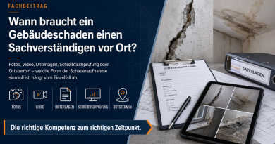 Wann braucht ein Gebäudeschaden einen Sachverständigen vor Ort? Wann braucht ein Gebäudeschaden einen Sachverständigen vor Ort?
